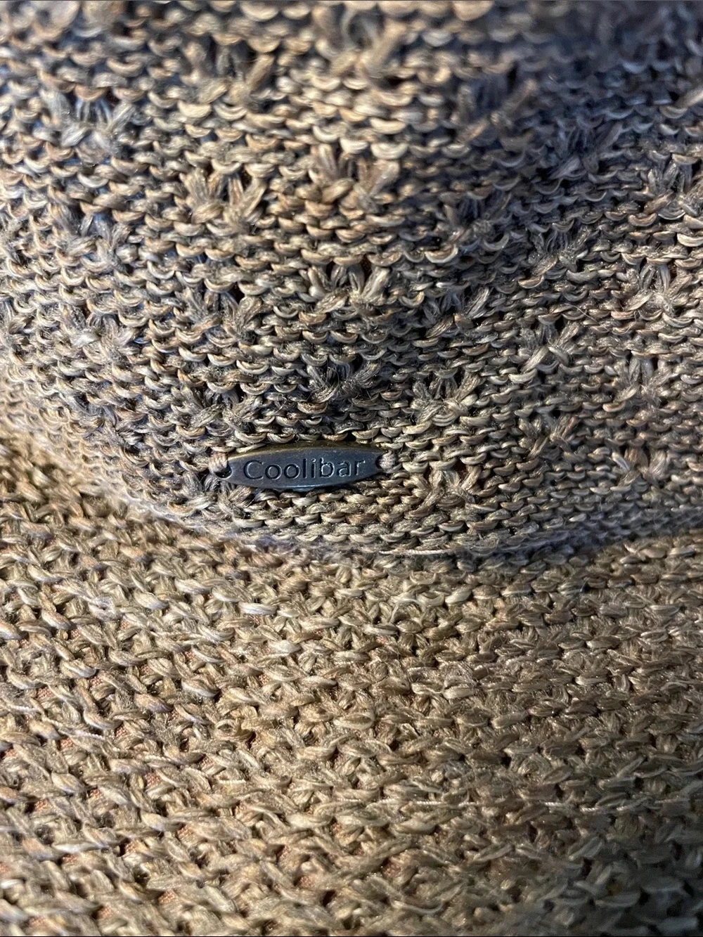 Coolibar Vivien Packable Wide-Brim Sun Hat  Brown VGUC